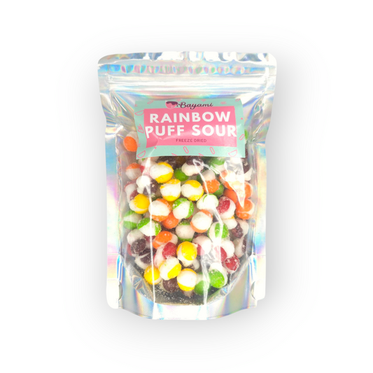 Rainbow Puff SOUR FREEZE DRIED – Explosión ácida con cada mordida 🌈💥 Dulce Liofilizado